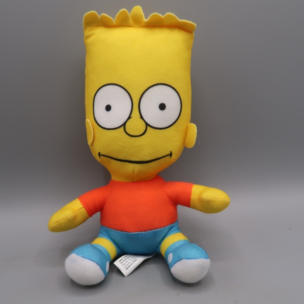 Bart‎ Simpson 8" Stuffed Plush The Simpsons Toy Factory soft stuffed Toy